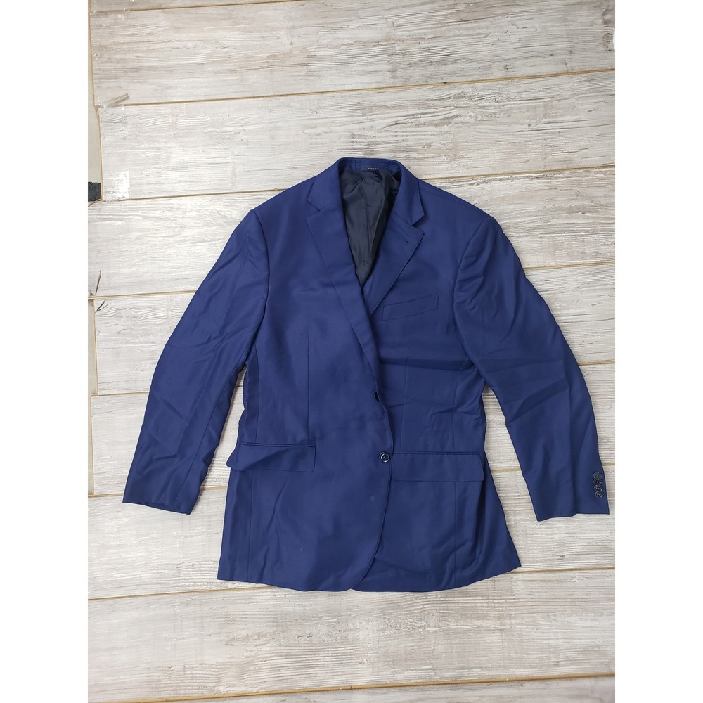 Ermenegildo Zegna Mil.Easy Navy Blue Wool Sport Coat Jacket 46R 58R Italy NEW
